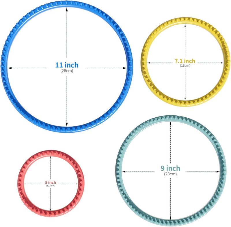 cureder Round Knitting Looms Set- Set of 4 Plastic Looms Knitting with 2 Knitting Yarn Loom Needle and 2 Plastic Loom Pick, Fit Craft Kit Tool for Giveaways Souvenirs, Gifts - Image 3